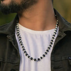 Silver Plated Karungali Necklace